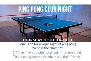 Read more about the article Ping Pong Club Night